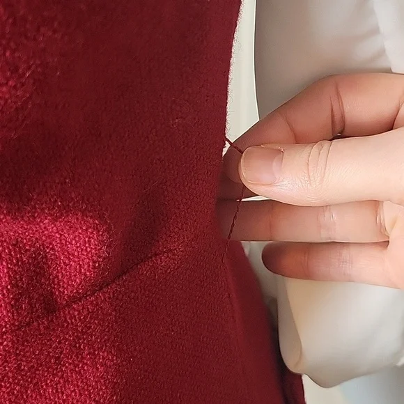 Vintage Red Pocket Dress - Picture 8 of 14